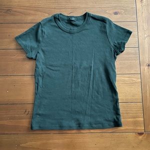 brandy melville green top